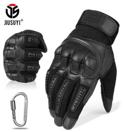 Touch Screen Tactical Rubber Hard Knuckle Full Finger Gloves Military Army Paintball Airsoft Bicycle Combat PU Leather Glove Men T9582478