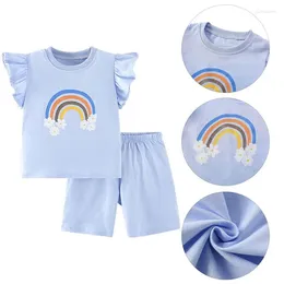 Clothing Sets Summer Baby Boys Girls Clothes Casual Children Tee Top Shorts 2Pcs/Sets Kids Outfits Toddler Fashion Tracksuits 2-9years