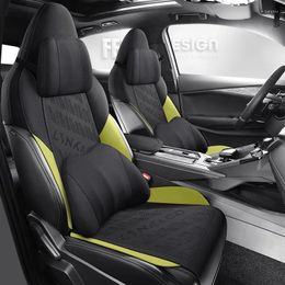 Car Seat Covers Luxury Custom Leather Full Set For Lynk Co 01 2024 Auto Interior Styling Accessories