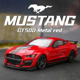 Diecast Model Cars 1 32 Ford Mustang Shelby GT500 alloy sports car model die-casting and toy car metal car model simulation series childrens toy gifts WX