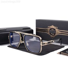 Sunglasses 2022 Men Vintage Pilot Sunglasses square Womens Sun glasses Fashion Designer Shades Luxury Golden Frame Sunglasses UV400 Gradient LXN-EVO DITA