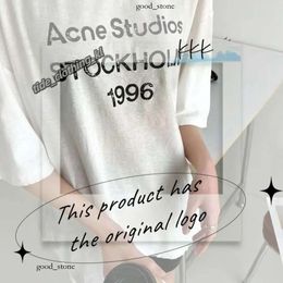 acne shirt studio Designer T Shirts Mens Womens T-Shirts Loose Tees Tops Man Casual Shirt Streetwear Sleeve Polos Tshirts Pure Cotton Top acnes studio shirt 767