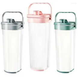 Water Bottles Bottle With Handle Large Capacity Plastic Drinking Jar Portable 2000ml High Value Big Fat Cup Kitchen Accessories