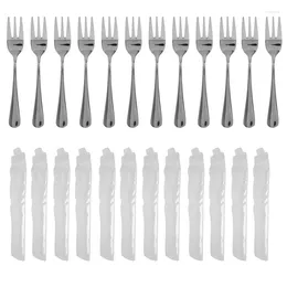 Forks SEWS-Dessert Set Of 12 5.5Inches Stainless Steel Cocktail Appetiser Small Fruit Salad For Party