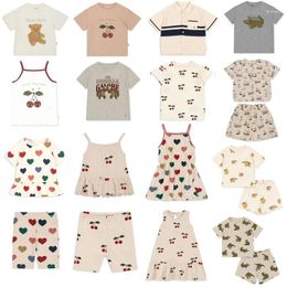 Clothing Sets Toddler Girl Clothes KS Brand 2024 Summer Baby Boys T-shirts Cartoon Tee Kids Casual Tops Shorts Children Cotton Outwear