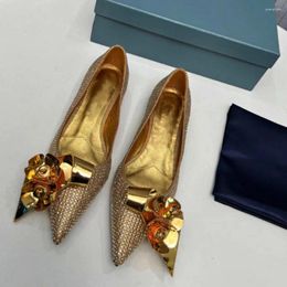 Sandals Simple Women Designer Female Gold Classic Summer Low Heels Party Wedding Shoes Fashion Ladies High