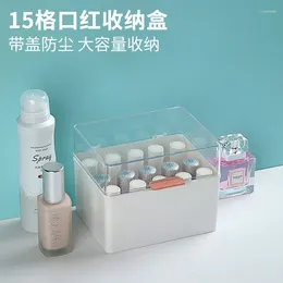 Storage Boxes Lipstick Nail Polish Box Desktop Multi Grid Cosmetic Organisers Make Up Organiser Makeup