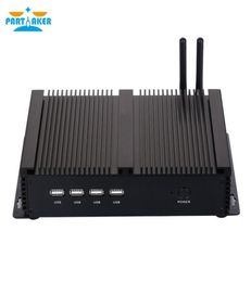 IPC fanless mini industrial pc with Intel Windows I5 3317U Processor and Dual LAN 4RS232 COM Port1400327