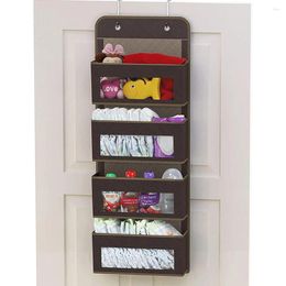 Storage Boxes Over Door Hanging Bag Bedroom Living Room Nursery Toys Mesh Fabric Pocket Holder Closet Indoor Organiser 4 Colours