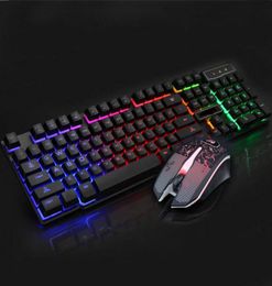 Gaming Keyboard and Mouse Kit Optical Keyboards Suspension Illuminating Keys Backlights Tri Colours Lights Switch Breathing Lights 7301822