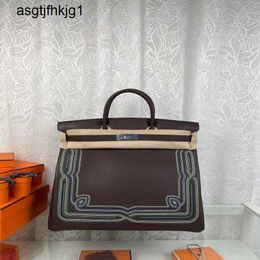 Designer Bag 40cm Tote Bags China-chic Embroidery Paris Catwalk Hand Sewn Wax Thread Large Platinum Mens Capacity rj