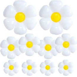 Party Balloons 10pcs Mix Daisy Balloons White Huge Flower Birthday Party Decoration Wedding Baby Shower Decor
