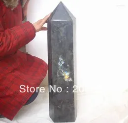 Decorative Figurines 62.75LB Huge Giant Natural Rainbow Labradorite Crystal Points Healing Gem Stone Wholesales Price