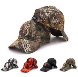 Browning Camo Baseball Cap Fishing Caps Men Outdoor Hunting Camouflage Jungle Hat Airsoft Tactical Hiking Casquette Hats3111867