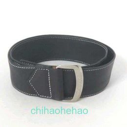 Designer Borbaroy belt fashion buckle genuine leather Blue Label - Black Leather Belt