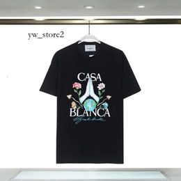 Casa Blanca Shirt Designer Casablanc Shirts Fashion Men Casual T-Shirts Man Clothing Street T-Shirts Tennis Club Casablancas T Shirts Shorts Sleeve Clothes c146