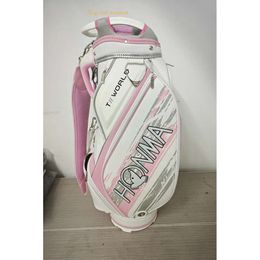 Golf Bags HONMA Pink Cart Bags PU Waterproof Lightweight And Convenient Unisex Golf Cart Bags 9464