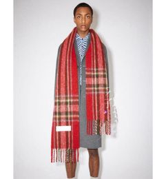 9TRR AC Thickened Plaid Women039s Scarf Shawl Warm Wrap Men and Women General Style Scarf Colorful Tzitzit ImitationOFXU8813196