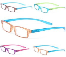 Sunglasses Frame Boncamor Reading Glasses Spring Hinge Plastic Color Frame Men And Women HD Reader Diopter2341211