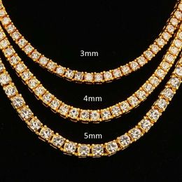 Most Popular Moissanite Tennis Chain Top Quality Gold Plated Sterling Sliver Moissanite Diamond Necklace Link Men Custom