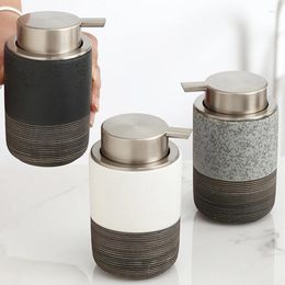 Liquid Soap Dispenser 300ml Foaming Ceramic Bathroom Accessories Hand Sanitizer Shampoo Body Wash Lotion Refillable Pump Bottle