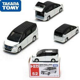 Diecast Model Cars TAKARA TOMY alloy model car Nissan Serena E-pover MPV Play car fan collection childrens collection display gift WX