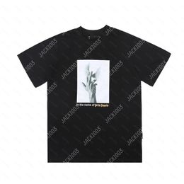 PalmPA Harajuku 243SS Spring American Retro Letter Printing Logo Luxurys T Shirt Loose Oversize Hip Hop Unisex Short Sleeve Tees Angels 2261 AHK