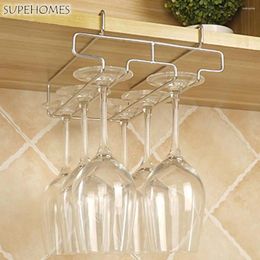 Kitchen Storage Durable Organiser Shelf Bar Cabinet Hanging Rack Cup Hanger Wine Glass Stemware Holder