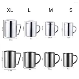 Mugs Useful Vacuum Mug 4 Sizes Drink Tumbler Ergonomic Design Unbreakable Comfortable Grip Milk