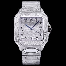 Diamond Watch Men Luxury Shiny Watch 40mm Movement Sapphire Designer Watches 904L Diamond Bracelet Folding Buckle High Quality Women Wristwatch Montre De Luxe