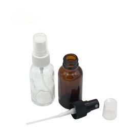 15ml 30ml Amber Glass Spray Bottle Wholesale Glass Essential Oil Perfume Bottle With Black Or White Cap 11 LL