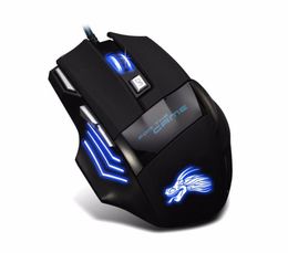 Professional 5500 DPI Gaming Mouse 7 Buttons LED Optical USB Wired Mice for Pro Gamer Computer X3 Mouse4828326