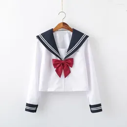 Clothing Sets Japanese School Girl Uniform JK Black Sailor Basic Cartoon Navy Costume Women