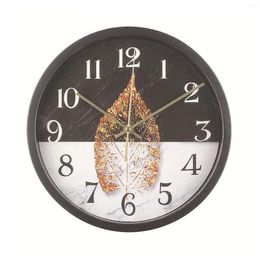 Wall Clocks Creative Fall Leaf Design Silent Modern Quartz Clock Bedroom Living Room Office Decorative