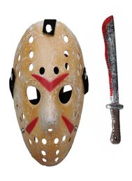 New Cosplay Make Old thicken Friday The 13th Jason Voorhees Mask Machete Hockey Mask7329961