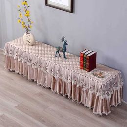 Disposable Table Covers Newly arrived rectangular TV cabinet cover fabric lace fabric dust cover living room long table mini tablecloth cover B240516