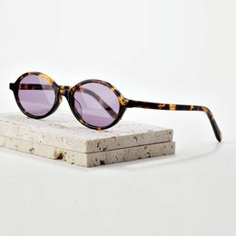 2024 SMU04Z brand acetate sunglasses women designer fashion UV400 eyeglasses Ladies trendy OVAL TORTOISE SUN GLASSES L2405