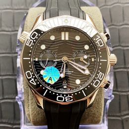 Super watches 023 Montre DE Luxe 44mm 9900 movement 904L fine watch steel shell and super-Luminova material automatic Watch 188x