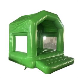 3.3x3m Tents and shelters commerical inflatable castles with better quality pvc tarpaulin mini toddler playground/kids bounce with clear side walls.-01