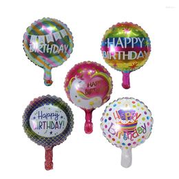 Party Decoration 10pcs 10 Inch Birthday Theme Foil Balloons Round Air Inflatable Ballon Kids Toys Happy Baby Shower