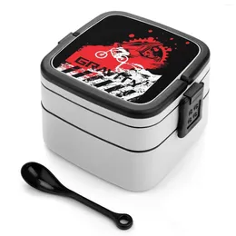 Dinnerware Downhill Mountain Biking. Gravity Mtb Bento Box Lunch Thermal Container 2 Layer Healthy 4X Bike Race Competition