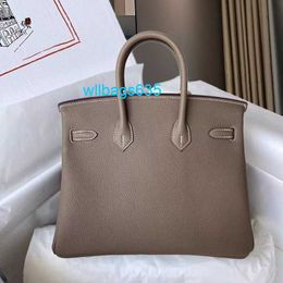 Genuine Leather Handbag Bk New Home Head Layer Cow Leather Bag Litchi Pattern Leather Bag Large Capacity Womens Bag One Shoulder Handbag have logo HBB6