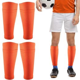 Knee Pads 1 Pair Sports Soccer Shin Guard Pad Football Compression Calf Sleeve Shinguard For Adult Children Sock Leg Support