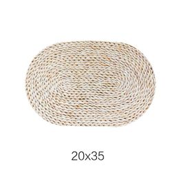 Mats Pads Corn Fur Woven Dining Table Mat Heat Bowl Placemat Round Coasters Coffee Drink Tea Cup Placemats Dh8576 Drop Delivery Home G Dh7B5