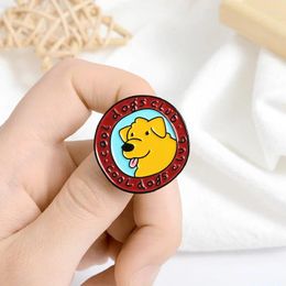 Brooches Cartoon Dog Puppy Cool Dogs Club Enamel Pins Bag Shirt Button Badges Cute Animal Jewellery Gift For Friends Kids