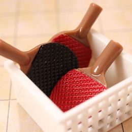 1Set Dollhouse Miniature Simulation Table Tennis Racket Model Furniture Accessories For Doll House Decor Kids Toys