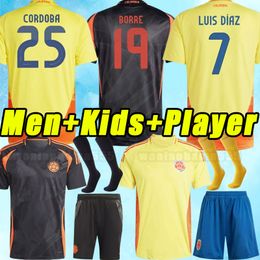 2024 Colombia Away Soccer Jerseys Fans FALCAO JAMES home football shirt CUADRADO National Team Camiseta de futbol maillot S-2XL uniform 2025 24 25 training
