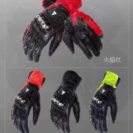 Special gloves for riding New domestically produced Dennis motorcycle anti fall half finger short all season full leather men and women