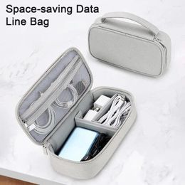 Storage Bags Power Bank Pouch Wear-Resistant Data Line Bag Detachable Partition Pressure-resistant Digital Organisation