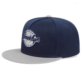 Ball Caps 2024 Brooklyn Embroidered Baseball Cap Spring Summer Fashion Snapback Adjustable Men's Cotton Wild Hat Hip Hop Tide